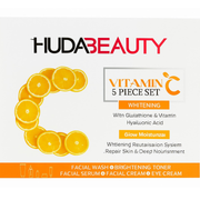 Huda Beauty Vitamin C 5-Piece Skincare Set – Whitening, Brightening & Hydrating Routine