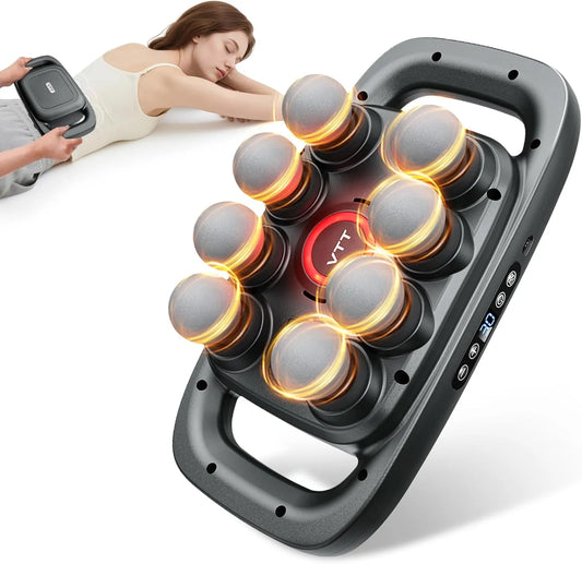 8 Head Massage Gun for Back, Shoulders, Legs, & Muscle Pain Relief