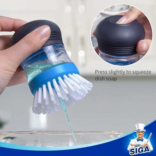 Automatic Liquid Adding Cleaning Brush Multifunctional Kitchen Pot Washing Brush