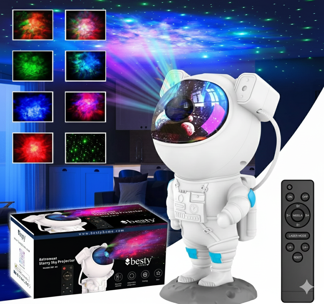 Star Galaxy Projector Space Night Light 360