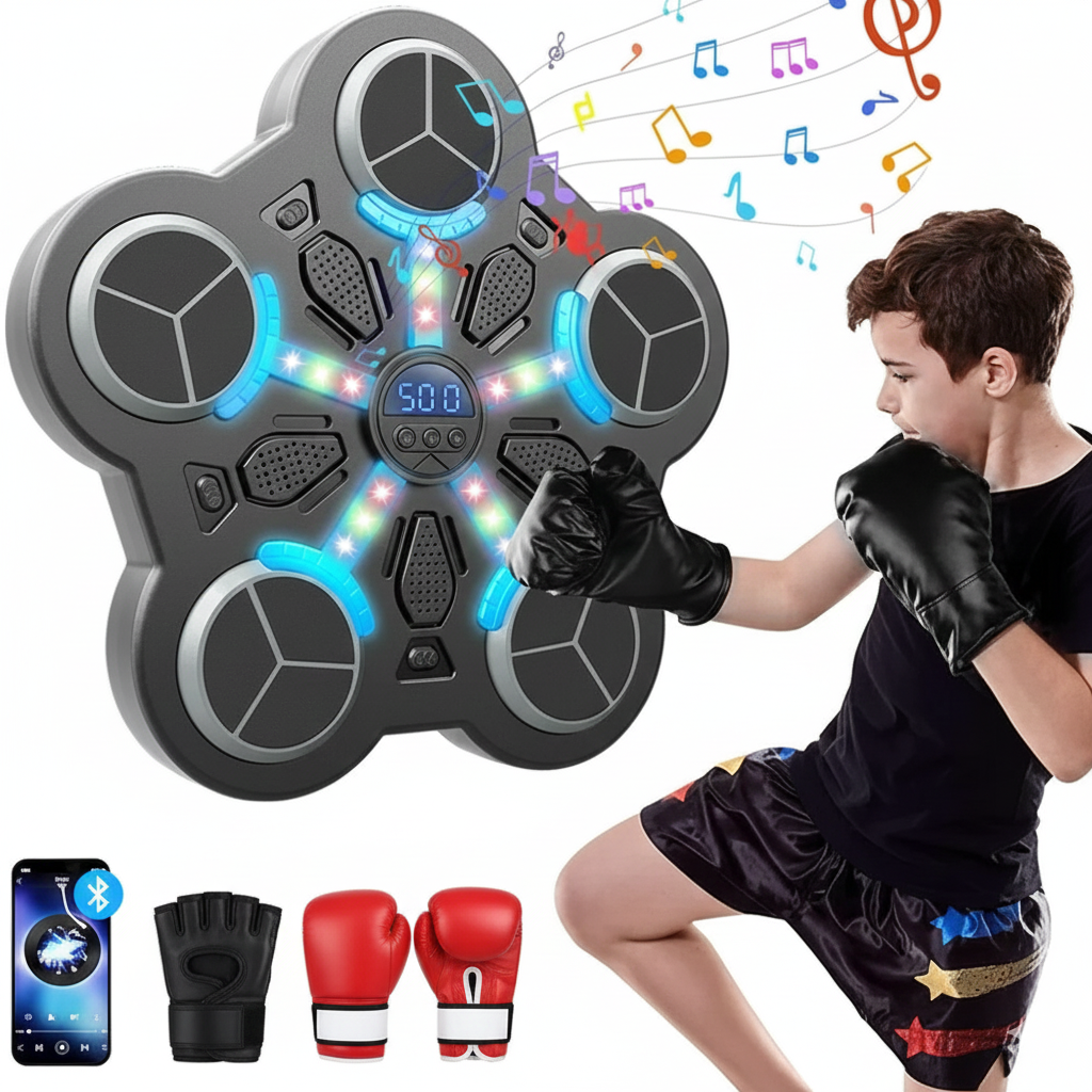Smart Musical Boxing Machine with Gloves