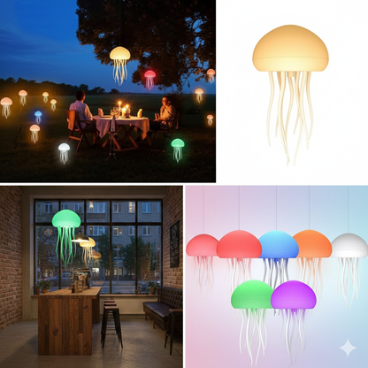 Rechargeable Jellyfish Table Lamp
