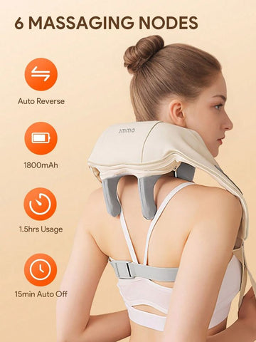 3D Kneading Head & Shoulder Massager – Siaasoo Electric Deep Tissue Massage Pillow
