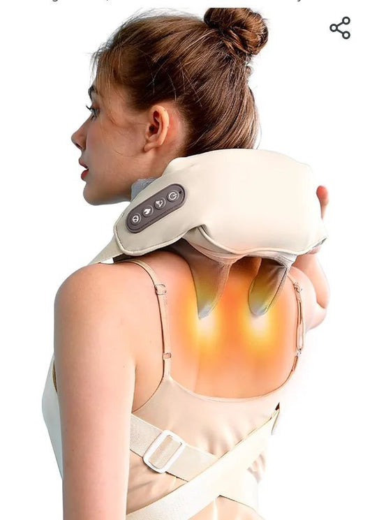 3D Kneading Head & Shoulder Massager – Siaasoo Electric Deep Tissue Massage Pillow