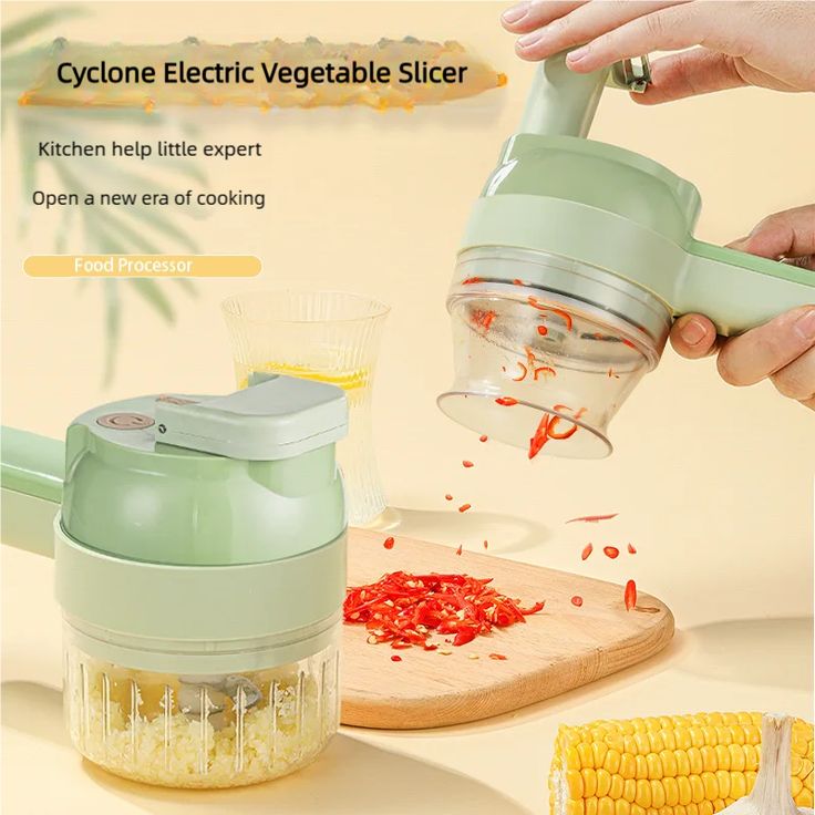 Handheld Food Chopper Set – Includes Extra Mini Chopper & 6-in-1