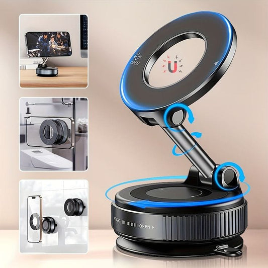 Upgraded 360° Magnetic Phone Holder Strong Grip & Universal Mount