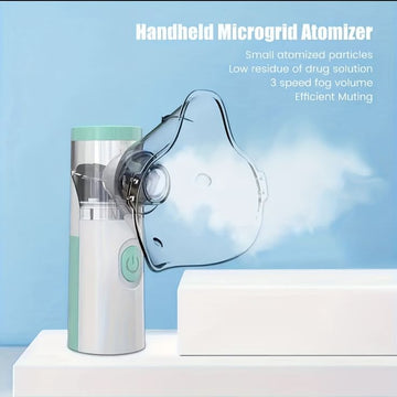 Portable Handheld Mesh Nebulizer  Silent Ultrasonic Inhaler for Adults & Kids