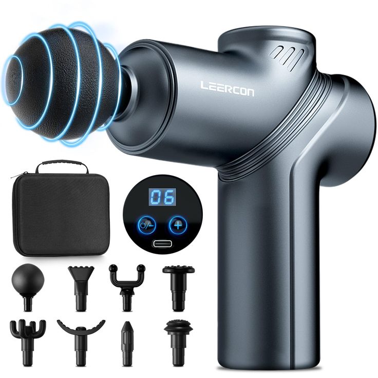 Electric Double Head Muscle Massager Gun – Deep Tissue Percussion Therapy for Pain Relief & Recovery