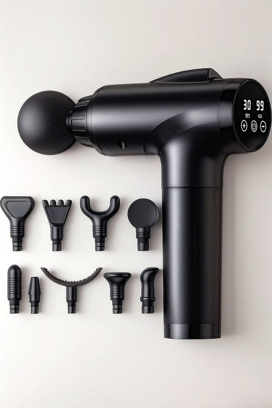 Electric Double Head Muscle Massager Gun – Deep Tissue Percussion Therapy for Pain Relief & Recovery