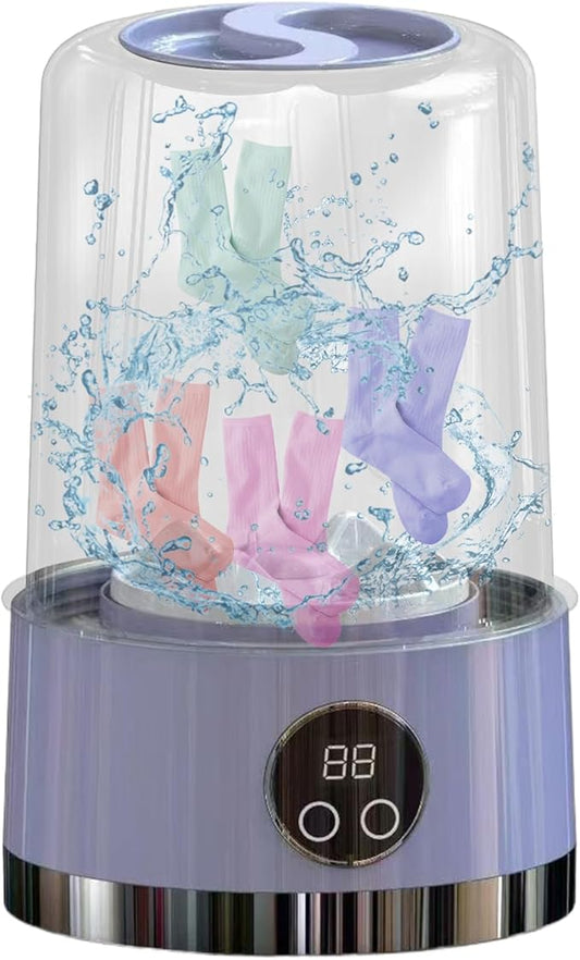 Portable Mini Washing Machine & Dryer | Wireless Charging |Free Extra Unit